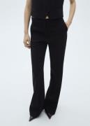 MANGO Trousers. - Iguana Kvinde Black Bukser Str 40 - hos Magasin