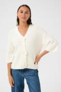 Kaffe Karosie Cardigan Kvinde Chalk Cardigans Str XXL - hos Magasin