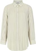 Soft Rebels Srmargot Striped Shirt Kvinde Striped Black And Arctic Wol...