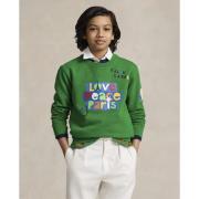 Polo Ralph Lauren Seasonal Fleecepo Cn-kn-sws Str L - Cruise Green Blu...