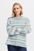 Fransa Frhaley PU 1 Kvinde Bluestone Mix Sweaters Regular Fit Str L - ...