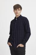 Casual Friday Cfanton LS BD Checked Shirt Mand Dark Navy Langærmede Sk...