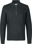 Samsøe Samsøe Guna Half zip 10490 Mand Volcanic Ash Sweaters Str L - V...