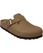 Birkenstock Boston Leoi Tabacco Brown Kvinde Braun Flade Sandaler Str ...