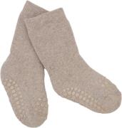 GoBabyGo Nonslip Socks - Organic Terry Cott Str 17/19 - Sand Strømper ...