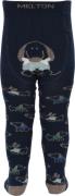 Melton Dog fun Tights Str 116 - Peacoat Blue Strømpebukser hos Magasin