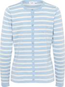 Saint Tropez Milasz Striped Cardigan Kvinde Heather Ice Stripe Cardiga...