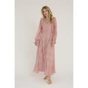 A-VIEW Flounce Dress Kvinde Old Rose Maxi Kjoler Str 40 - hos Magasin