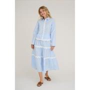 A-VIEW Jonna Shirt Kvinde Light Blue Langærmede Skjorter Str 40 - hos ...