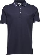 Lindbergh Polo Shirt w. Contrast Piping Mand Navy Kortærmede Poloer Re...