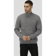 Clean Cut Copenhagen Mario Half Zip Mand Light Grey Mel Sweaters Str L...