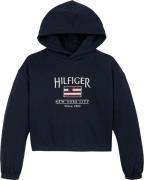 Tommy Hilfiger Hilfiger Sequin Flag Hoodie Str 8 - Dark Night Navy Swe...