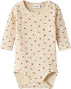 Name It Nbfbilia LS Body BOX Str 56 - Summer Sand Langærmede Bodies ho...