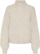 Vero Moda Vmawsome LS Zipper Pullover BOO Kvinde Birch Rullekraver Str...