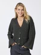 Neo Noir Pixie Knit Cardigan Kvinde Antracit Cardigans Str 40 - Uld ho...