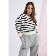 Minus Msestella Sweat Kvinde Black Striped Sweaters Str L - hos Magasi...