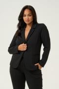 Kaffe Curve Kcjenna Blazer Kvinde Black Deep Blazere Str L - hos Magas...