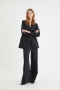 InWear Zellaiw Wide Pant Kvinde Black Bukser Med Brede Ben Regular Fit...