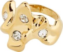 Pilgrim Sunset Ring Goldplated one size - Ringe hos Magasin