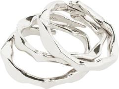 Pilgrim Wyatt Rings, 3in-1 set, Silver-plated one size - Ringe hos Mag...