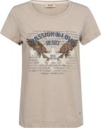 Mos Mosh Mmzibby OSS Tee Kvinde Feather Gray Kortærmede T-shirts Str L...