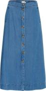 Atelier Rêve Irrisle SK Kvinde Medium Blue Denim Maxi Nederdele Str 40...