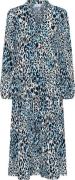 Saint Tropez Edasz Maxi Dress Kvinde Baby's Breath Blue Animal Maxi Kj...