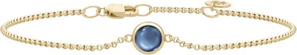 Julie Sandlau Primini Bracelet Gold/sapphire One size - Kædearmbånd Me...