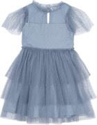 The New Tnnarice S_S Dress Str 110-116 cm/5-6 år - Ashley Blue Kjoler ...