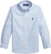 Polo Ralph Lauren Pinpoint Oxfordslim Fit-tp-sht Str 4 År - Bsr Blue/w...