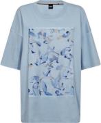 BOSS Easie Kvinde Light/pastel Blue Kortærmede T-shirts Str L - hos Ma...