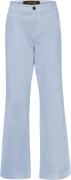 Sand Suede Touch W Finula Kvinde Blue Wide Jeans Str 40 - hos Magasin