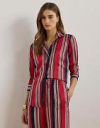 Lauren Ralph Lauren Shirt WT Charmshirt Kvinde Red Multi Langærmede Sk...