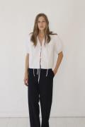 Designers Remix Claire Puff Shirt Kvinde Hvid Kortærmede Bluser Str 40...