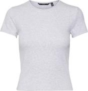 Vero Moda Vmchloe SS Short TOP JRS Noos Kvinde Light Grey Melange Kort...