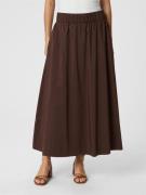 Neo Noir Yara Long Poplin Skirt Kvinde Dark Brown Maxi Nederdele Str 4...