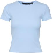 Vero Moda Vmchloe SS Short TOP GA JRS Noos Kvinde Airy Blue Kortærmede...