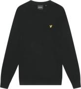 Lyle & Scott Cotton Merino Crew Neck Jumper Kvinde Z865 Jet Black Swea...