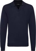 Matinique Mapolo V LS Mand Dark Navy Melange Langærmede Poloer Str L -...