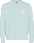 Wood Wood Wwtay C Kvinde Blue Surf Sweaters Str L - hos Magasin