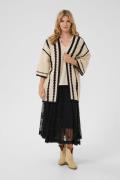 Cream Crjabie Knit Cardigan Kvinde Ethnic Pitch Black Cardigans Str M/...