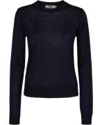 Magasin Cally 2 100% Merino Kvinde Navy Sweaters Str L Merino