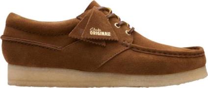 Clarks Originals Wallabee Boat G Mand Cola Suede Business Sko Str 47 -...