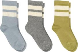 mpKids Anker Socks 3-pack Str 22/24 - Dusty Blue Strømper Bomuld hos M...