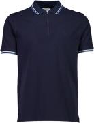 Lindbergh Polo Shirt w. zip Neck Mand Navy Kortærmede Poloer Str L - B...