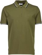 Lindbergh Polo Shirt w. zip Neck Mand Grøn Kortærmede Poloer Str L - B...