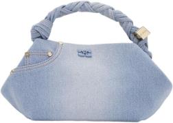 Ganni Ganni Bou Bag Small Washed Denim One size - Skuldertasker hos Ma...