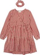 The New Tnnally L_S Dress Str 110-116 cm/5-6 år - Poppy Red Check Kjol...