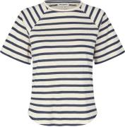 Lollys Laundry Lizll Tee SS Kvinde Stripe Toppe Str L - hos Magasin