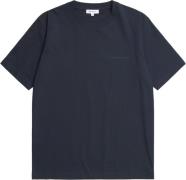 Norse Projects Johannes Organic Norse Logo Print Tshirt Mand Blå Kortæ...